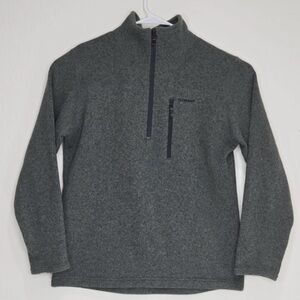 Simms Fishing Rivershed Fleece Pullover Mens 1/4 Zip Sweater Long Sleeve Size M